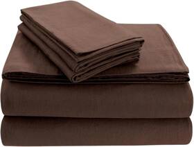 Marwah Corp 639266506324 Tribeca Living Luxury Solid Flannel Deep Pocket Sheet Set Chocolate Queen Marwah Corp 639266506324 Tribeca Living Luxury Solid Flannel Deep Pocket Sheet Set Chocolate Queen