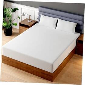 Mastertexinc 810549024395 Superity Luxurious Hotel Quality Fitted Sheet 100% Cotton Ultra Full White
