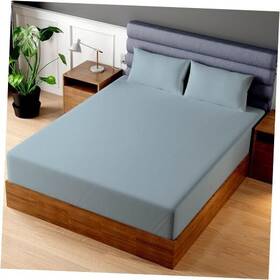 Mastertexinc 812408039472 Superity Luxurious Hotel Quality Fitted Sheet 100% Cotton Ultra Soft King Blue