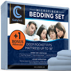 Mattr-micro-full-lightblue-fba Mattress Protector New Cushybeds Premium Microfiber Bedding Set 644766060511