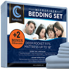 Mattr-micro-king-lightblue-fba Mattress Protector New Cushybeds Premium Microfiber Bedding Set 644766060467