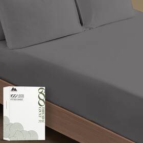 Mayfair Linen 655466016777 100% Egyptian Cotton Full Size Fitted 02 - Dark Grey Mayfair Linen 655466016777 100% Egyptian Cotton Full Size Fitted 02 - Dark Grey