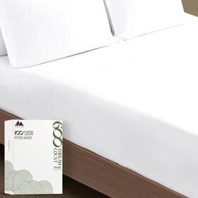 Mayfair Linen 655466352912 100% Egyptian Cotton King Fitted Sheet Only - 600 Thread Count Mayfair Linen 655466352912 100% Egyptian Cotton King Fitted Sheet Only - 600 Thread Count