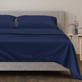 Mayfair Linen 655471215882 100% Egyptian Cotton Sheets King Size Bed Set - 4 Pc 600 Thread Count Sh