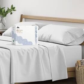 Mayfair Linen 904429517885 100% Organic Cotton Sheets Queen Size - 4 Pc Percal