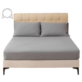 Mcv0014-1118 Mczaroa Grounding Sheets King 12% Silver 88% Organic Cotton Fitted Grounded Bed She