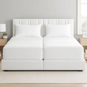 Splithead-050 Md Home Decore R-split 5 Piece Split Cal King Sheet Set 100% Egyptian Cotton 16 Inch Deep Pockets