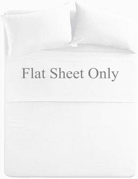 Meicotton Bedding 705353233982 Queen Size Flat Sheet 300 Thread Count 100% Egyptian Cotton Luxury Hotel Qual