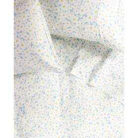 Melange Home 687145928958 Printed Design Cotton Collection 400 Thread Count Blue Multi-color California Ki