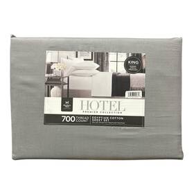 Member S Mark 193968209858 700 Thread Count Egyptian Cotton 6 Pc Sheet Set Soft Silver King