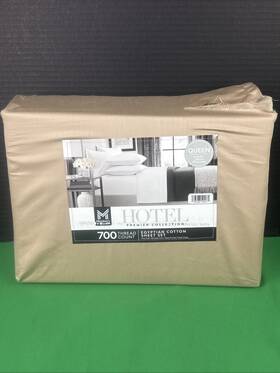 Members Mark 193968509071 Member S Hotel Premier 700 Thread Count Sheet Set Queen Natural Tan