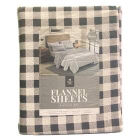 193968285548-p Members Mark Cl 6 Piece High Quality Durable Cotton Flannel Sheet Set