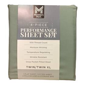 193968388386-p Members Mark Cl Moisture Wicking Performance Solid Sheet Set 193968388386-p Members Mark Cl Moisture Wicking Performance Solid Sheet Set
