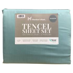 Ic500nsdaq Members Mark Tencel 500 Thread Count Sheet Set Queen Aquifer