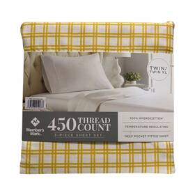 193968212223-p Members Mark Ny 450 Thread Count 3-piece Twin/twin Xl Sheet Set Wallace Gingham 193968212223-p Members Mark Ny 450 Thread Count 3-piece Twin/twin Xl Sheet Set Wallace Gingham