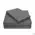 Mf3000qnsh Luxor Treasures 4-pc Queen Charcoal Executive 3000 Solid Embroidery Peaks Microfiber Sheet Set