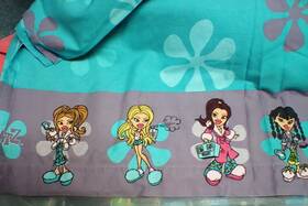 Mga Entertainment 073558356844 Bratz Flower Power Purple Vintage Y2k Full Size - 2 Fitted Flat 1 Pillowcase