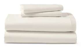 2d0153s3iv Michael Aram Enchanted Ivory Cotton 3 Pc Queen Sheet Set Preowned