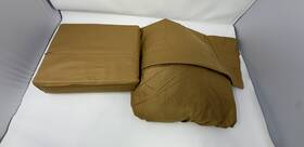 Milcol-146800-3p-gold-t Milano Collection Twin Sheet Set 1000 Thread Count 100% Cotton 3 Piece - Gold