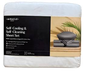 B08lk8q5pz Miracle Brand Extra Luxe Queen Sheet Set Self-cooling Self-cleaning