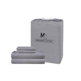 Fba1000-ss-1-34 Mississippi Cotton Luxury Egyptian Sheets 1000 Thread Count Ultra-soft And Breathable
