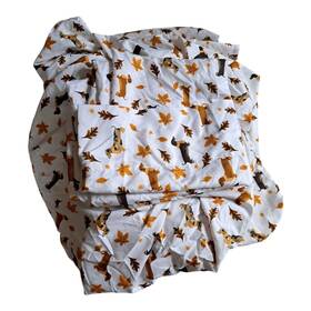 Modern Southern Home 086569541512 Fall Daschund Dog Queen Sheet Set Flat Fitted And Pillowcases