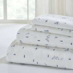 1flnlsse-ctr-fl Modern Threads 4-piece 100% Cotton Flannel Sheet Set Soft And Durable For Every Season Ca