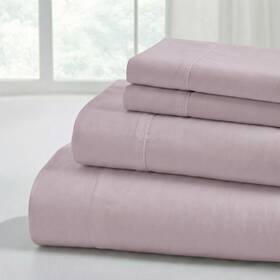 1prtmfag-mau-qn Modern Threads Soft Microfiber Solid Sheets - Luxurious Queen 09 Mauve