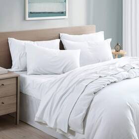Modern Threads 645470007656 Garment Washed 6-piece Microfiber Sheet Set White King Modern Threads 645470007656 Garment Washed 6-piece Microfiber Sheet Set White King