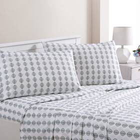 Modern Threads 645470284385 Printed 4-piece Extra Soft Bedding Sheets And Pillowcase Set Deep Pocket Up To