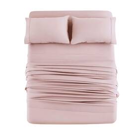Mohap 723740618945 Bed Sheet Set 4 Pieces Double Brushed Microfiber 1800 - Breathable Cooling Lu