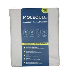 Molecule 810012431996 Artilux Cooling Sheets Set 4pc King Size Color Gray