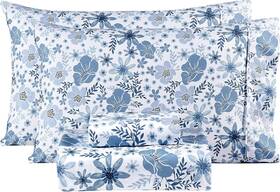Mooreeke 787188854266 Full Size Sheets Set - 4 Piece Soft Breathable Microfiber Bed Sheet Bl