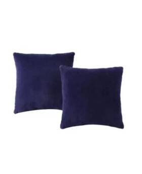 Morgan 651896635779 Home Velvet 2-pack Square Decorative Pillow Navy 18x18