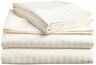 Ms-2019 Mahendrasales Sheet Set Usa Size Ivory Stripe Cotton Inch Deep Ms-2019 Mahendrasales Sheet Set Usa Size Ivory Stripe Cotton Inch Deep