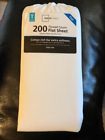 Ms84-002-047-01 Mainstays Thread Count Twin Flat Sheet Artic White New