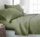 Mss48714 Bc Bedding Microfiber Sheet Set Queen Bed Flat Fitted Pillowcase Soft Weave 4 Piece