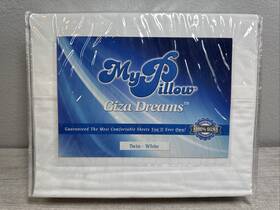 My Pillow 658632862000 Giza Dreams Twin White Sheet Set - Brand New Fast/free Shipping