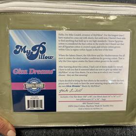 My Pillow 658632862376 Sage Green 100% Giza Dreams 400 Tc Cotton 4 Piece Full Sheet Set