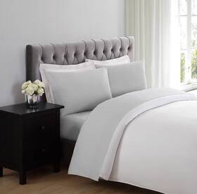 My World 783048222855 Anytime Solid Sheet Set Twin Xl Light Grey 3