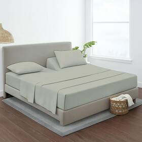 4pcs-tsplt-lgry Mygiza Sheets Split King Sets For Adjustable Bed-sheets Sleep Number Beds King-king