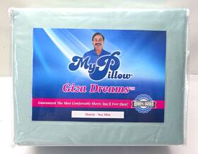 Mypillow Inc 840193726185 My Pillow Queen Sheet Set 100% Giza Egyptian Cotton Sea Mist 400tc Sealed