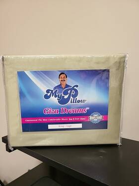 Mypillow Inc 850006742516 New My Pillow Bed Sheet Set 100% Certified Giza Egyptian Long Staple Cotton-bw2