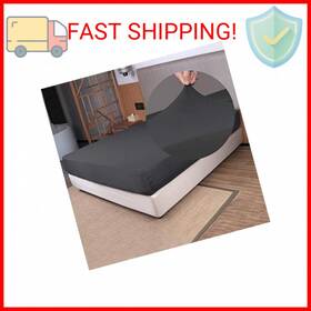 N&y Home 711181745917 Stretch Twin Size Fitted Sheet Only - 4 Way Stretchy Jersey Knit Snug Fit For T