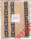 Na21-1000 Mindanao Natori Nip Ikat Pair Of King Pillowcases Parchment And Black 300 Tc New 675716253332