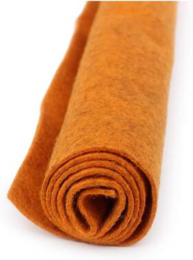 National Nonwovens 445044714736 Pumpkin Spice Orange - Wool Felt Oversized Sheet 20% Blend 1 12x18 Inch