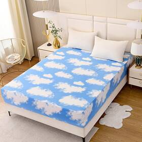 B0cqjdpc84 Naturety White Cloud Deep Pocket Fitted Sheet Single Bed Cover Soft Breathable