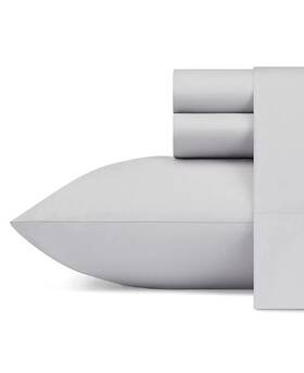 Ushsa01106575 Nautica Solid Cotton Percale 4-piece Sheet Set - Full Sailing Salt Gray