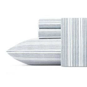 Ushsa01126633 Nautica Sheet Set Full Machine Washable Soft Striped Cotton Blue Deep Pocket 4pc