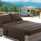 Nb-sht-rvq-brn Nestl Bedding Queen Bed Sheets Set For Campers New